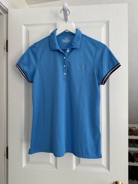 NWOT Vineyard Vines Women S Blue Performance Golf Polo